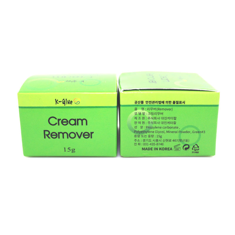 K-glue Green Cream Remover for Individual Eyelash Extensions Korea