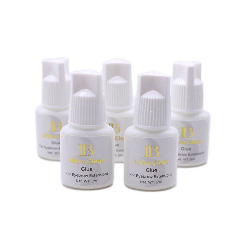 IB Ibeauty Ultra Clear For Eyelash Extensions Glue Transparent White Cap