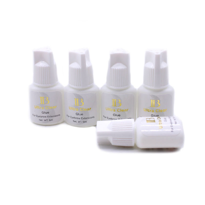 IB Ibeauty Ultra Clear For Eyelash Extensions Glue Transparent White Cap