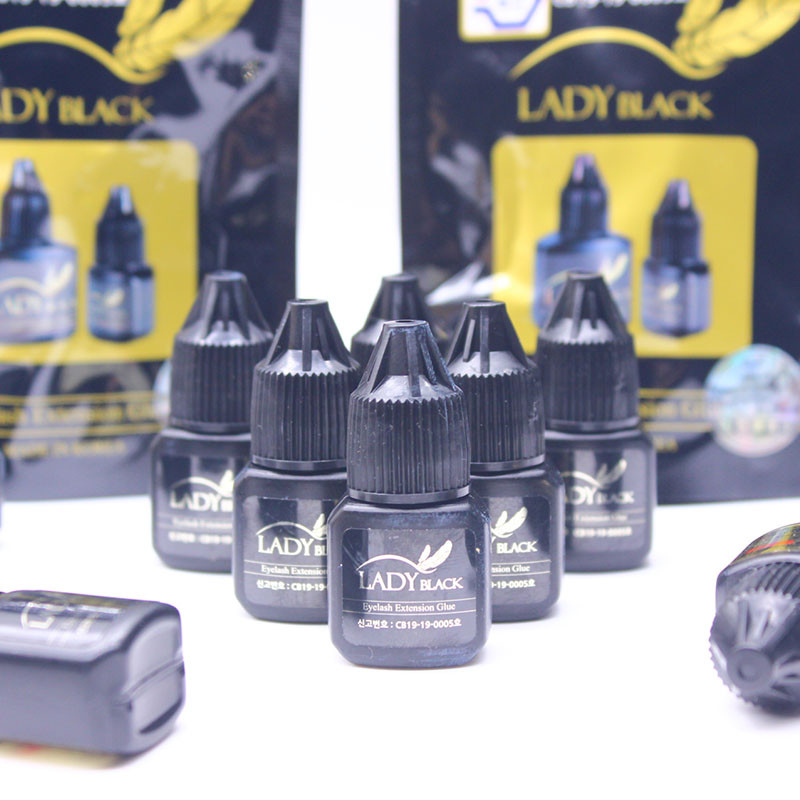 Lady Black Glue Fast Dry for Eyelash Extensions Low Irritation