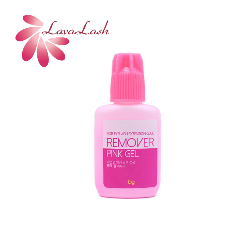 Pink Gel Remover Eyelash Extension Korea Wholesale Fake Eyelashes Clean