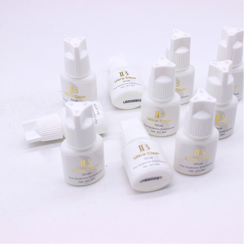 IB Ibeauty Ultra Clear For Eyelash Extensions Glue Transparent White Cap